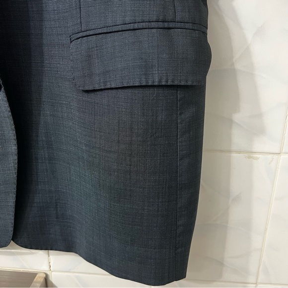 Arnold Brant Sport Coat Men’s 44R Loro Piana Wool Mohair Blend Blue Blazer Italy - Picture 4 of 14